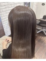 サロウィン 名古屋本山店(SALOWIN)&nbsp;髪質改善カラーでツヤツヤアッシュベージュ/HIDE