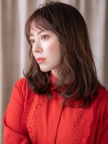 カバーヘア ブリス 戸田公園西口店(COVER HAIR bliss) ダークアッシュブラウン韓国巻き毛先パーマX戸田公園30代40代
