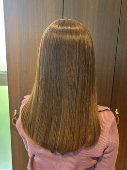 ラランジェ 大阪店(LARANJE)の写真/ラランジェオリジナルの髪質改善トリートメント配合で癖を伸ばしながら髪質改善ケア