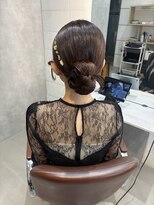 ヘアーメイクチック(HAIR MAKE CHiC) リボンカチモリヘア タイトヘア お呼ばれヘア