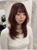 渋谷/レイヤー/ミディアムレイヤー/シャギー/ハッシュカット