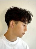 大分ニュアンスパーマセンターパートフェザーパーマ毛流れパーマ