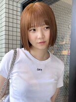 ザ スリック(THE SLICK)&nbsp;オレンジボブ×髪質改善×ぱっつん前髪