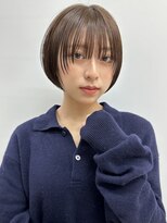 ミィ 浦和(mee)&nbsp;透明感カラー ボブ 前髪 ショート カラー ブリーチ&カラー