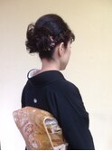 編み込みヘアセット&留袖着付け