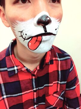 ヘアセットアップス(UP's) ☆ハロウィン♪犬メイク(＾◇＾)ペロペロペロペロ～♪