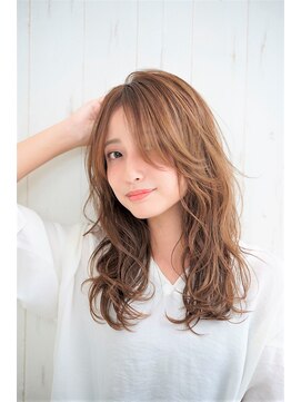 ノアパルフェ 銀座(noah parfait) ☆センターパートで大人ゆるふわロング☆