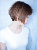 【松戸 駅近】大人かわいい前下がり小顔ショートボブ