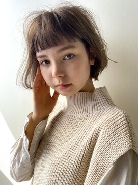 ガレージ バイ グリーン 原宿 表参道(Garage by green) 【loki】ボブ×ニュアンスパーマ