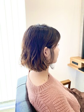 ソッカ(socca) ボブとパーマの組み合わせ