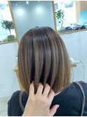 小顔補正立体カット