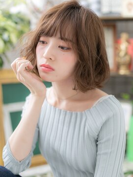 カバーヘアアンドスパ ブリス 浦和(COVER HAIR&SPA bliss) 外国人風透け感小顔ゆるふわボブパーマc4浦和20代30代40代!