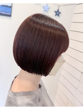 ラニハナクドウ(lanihana.kudo) +＊～パツッとボブwithエノグカラーチェリーオレンジ～＊+