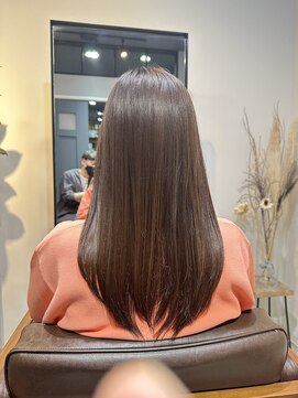 ワ ヘアー(wa-hair) 髪質改善×パープルブラック×艶髪×ステップボーンカット