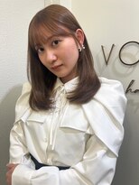 ボタン ハカタ(VOTAN hakata)&nbsp;【YU_KA】レイヤーカット×ベージュカラー