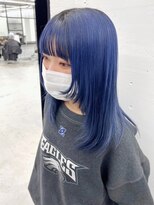 ジルスタジオ(JILL STUDIO)&nbsp;JILL STUDIO 顔まわりレイヤー×ブルーカラー×ウルフ by グエン