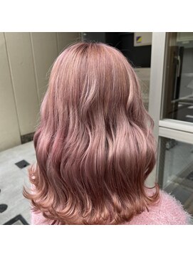 ルフレ 新宿本店1st(Reflet) ピンクヘア/セミロング/巻き髪