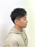 ツーブロックショート