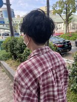 イナズマヘアー(INAZUMA HAIR)&nbsp;men's 刈り上げマッシュショート×ニュアンスパーマ