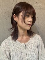 ナループロア ルームー(Nalu pu loa ROOMOO)&nbsp;レイヤーカット/ブリーチなしレッドカラー