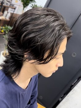 オーバー(OVER)の写真/【下関メンズサロン】波巻きスパイラル/ツイストスパイラル/韓流スタイルが人気◎HBLで眉毛SETも◎