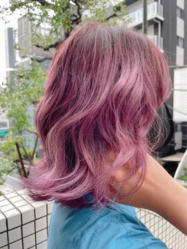 ヘアースペース ミツオ(hair space MITSUO) #ピンクヘア#グラデーションカラー#ハイトーン