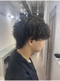 波巻きパーマ×ミニウルフ