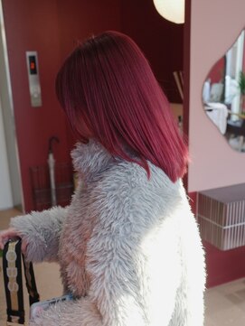 クペウ ローウェン(cope'u ROWEN) 渋谷/ウルフカット  デザインカラー ルーツカラー エンドカラー