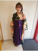 卒業式の袴着付け☆