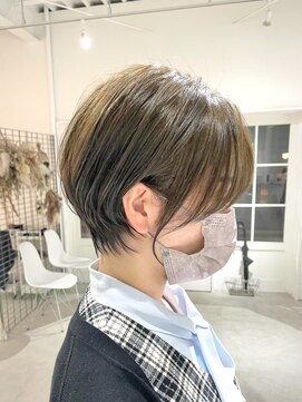 ジュベ 別府店(juve.) 別府ショートボブ顔まわりレイヤーカット髪質改善カラー30代