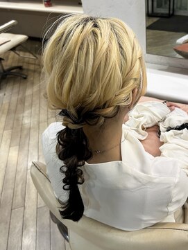 美容室 沙助 編みおろし