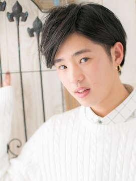 メンズヘア ビーセカンド 草加店(MENS HAIR B-2) ナチュラル斜めバング決まるリクルート就活スーツ韓国ヘアZ草加
