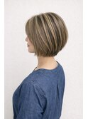 ハイライト　名東区　ショート　レイヤー　ロング　白髪ぼかし