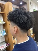 短髪ツイストパーマ
