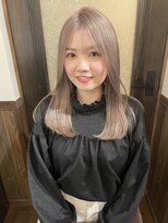 ルクス(Lux)&nbsp;hairLux浜松天王・三ヶ日・ブリーチ2回ミルクティーベージュ