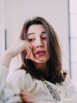 美容室ソラ 小岩店(sora) 伸ばしかけセンターパートミディ【小岩】