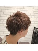 ゆるめスパイラルパーマのマッシュ