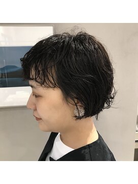 フェンヘアーアイス 中目黒(Fen.hair ici) 黒髪 無造作 ショート