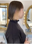 インナーカラー&切りっぱなしヘア