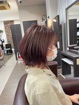 ラシンバン(LashinVan)&nbsp;レイヤーボブ×ピンクグレージュ