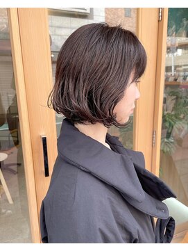 ウティ(outil) ボブスタイル_丸みボブ_パーマ_デジタルパーマ_
