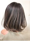大人の柔らかバレイヤージュボブ☆
