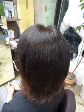 ヴァンテアン 巣鴨店 大人可愛いくせ毛風ボブパーマ&ノンジアミンカラー30代40代50代