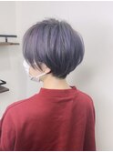 【risol 弘明寺】刈り上げショート×シルバー系カラー