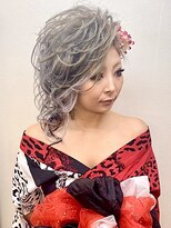 ヘアセットアップス(UP's)&nbsp;『花魁風浴衣着付け＋スジ盛りへア』色気あってカッコ良い(^○^)