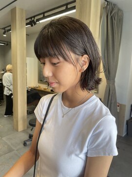 サンド 表参道(sand) ショートボブパーマ20代30代40代イヤリングカラー大人可愛い