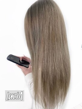 ルシア 京都四条河原町烏丸(LuciA) 【レミー100%/54cm】シールエクステ×ミルクティーベージュ