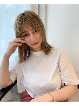 ロイリー バイ ローウェ 立川(Loely by Louwe) ベージュ/ハイトーン/レイヤー/ボブ/立川/髪質改善/ヘアセット