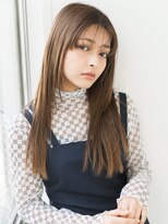 トッカ ヘアアンドトリートメント 難波店 顔周りレイヤーのロングストレート