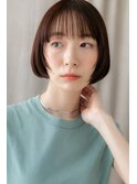 姫カットレイヤー切りっぱなしショートボブZ戸田公園30代40代